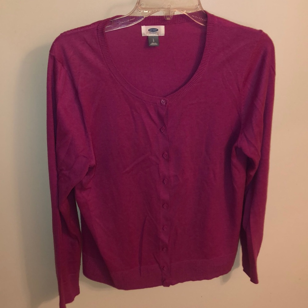 Purple Old Navy Long Sleeve Cardigan